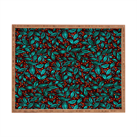 Wagner Campelo Berries And Leaves 4 Rectangular Tray