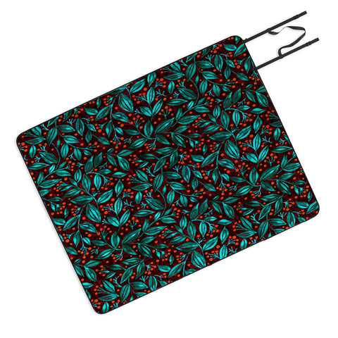 Wagner Campelo Berries And Leaves 4 Picnic Blanket
