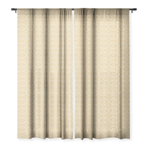 Wagner Campelo BOHO VOLUTES PUTTY Sheer Window Curtain