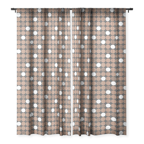 Wagner Campelo Cheeky Dots 4 Sheer Window Curtain