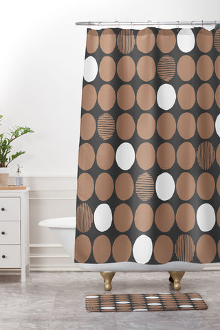 Wagner Campelo Cheeky Dots 4 Shower Curtain And Mat