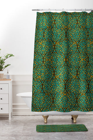 Wagner Campelo Damask 3 Shower Curtain And Mat