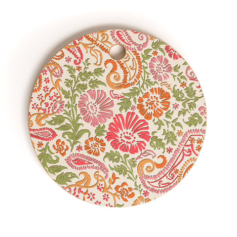 Wagner Campelo Floral Cashmere 2 Cutting Board Round