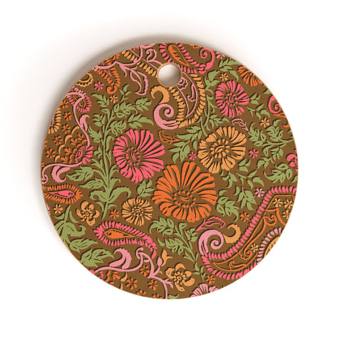 Wagner Campelo Floral Cashmere 4 Cutting Board Round