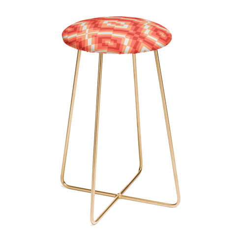 Wagner Campelo Fragmented Mirror 3 Counter Stool