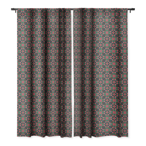 Wagner Campelo FREE NOMADIC CORAL Blackout Window Curtain