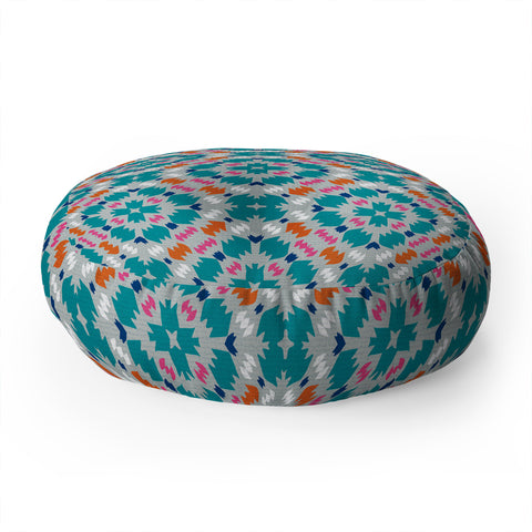Wagner Campelo FREE NOMADIC TEAL Floor Pillow Round