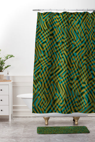 Wagner Campelo Intersect 2 Shower Curtain And Mat