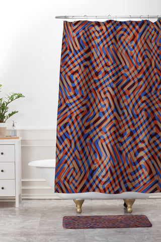 Wagner Campelo Intersect 3 Shower Curtain And Mat