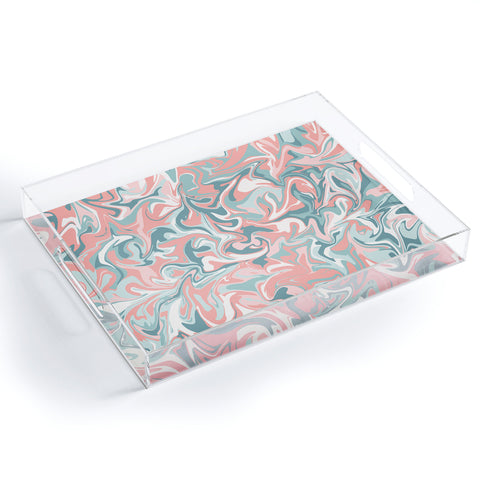 Wagner Campelo MARBLE WAVES DESERT Acrylic Tray