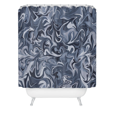 Wagner Campelo MARBLE WAVES INDIE Shower Curtain