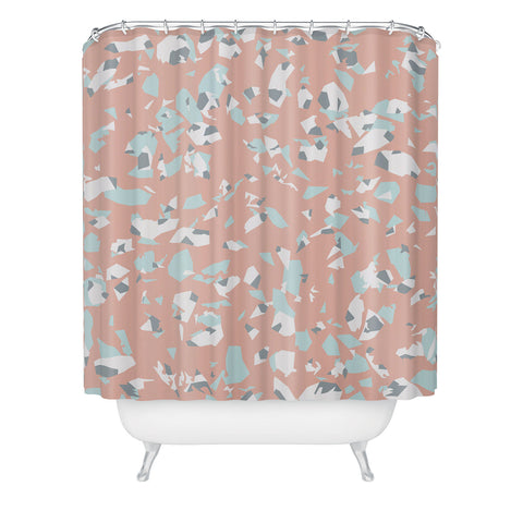 Wagner Campelo MARMORITE CLAMSHELL Shower Curtain