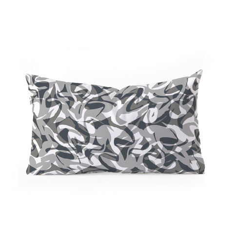 Wagner Campelo NORDICO Gray Oblong Throw Pillow