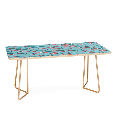 Wagner Campelo ORGANIC LINES RED BLUE Coffee Table