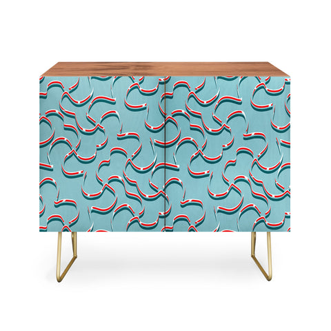 Wagner Campelo ORGANIC LINES RED BLUE Credenza