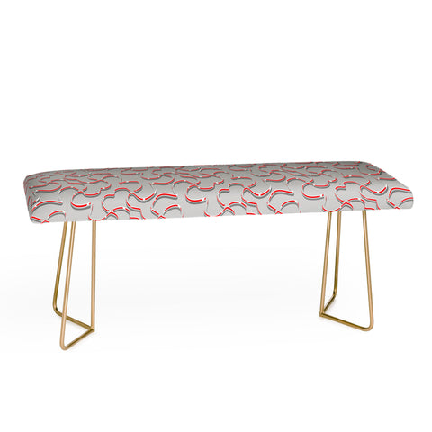 Wagner Campelo ORGANIC LINES RED GRAY Bench