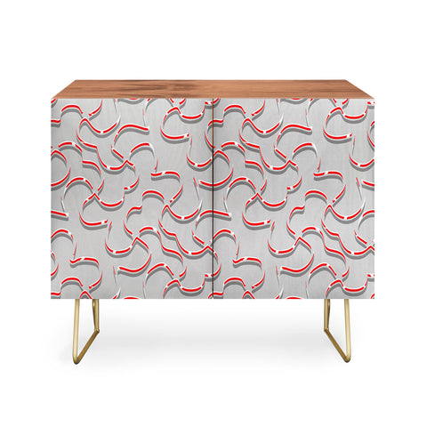 Wagner Campelo ORGANIC LINES RED GRAY Credenza