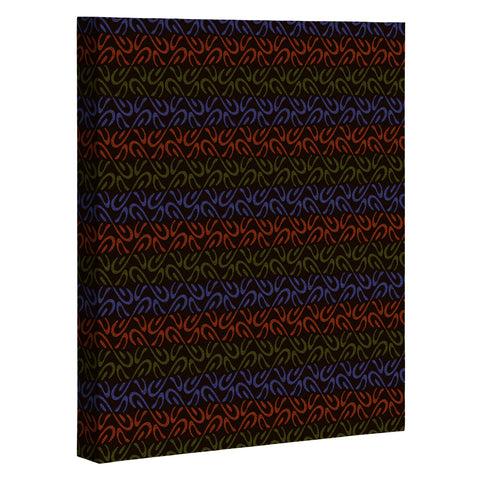 Wagner Campelo Organic Stripes 1 Art Canvas