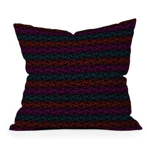 Wagner Campelo Organic Stripes 2 Throw Pillow