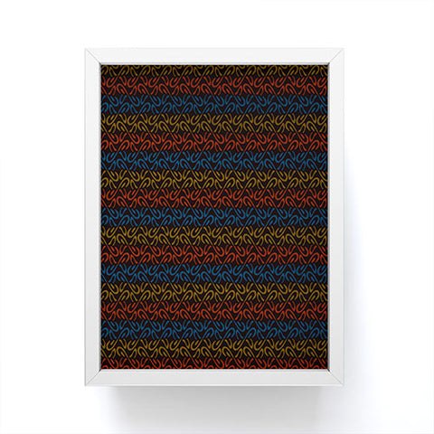 Wagner Campelo Organic Stripes 3 Framed Mini Art Print