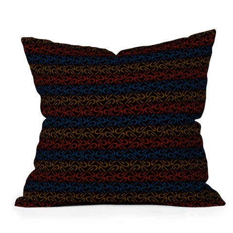 Wagner Campelo Organic Stripes 3 Throw Pillow