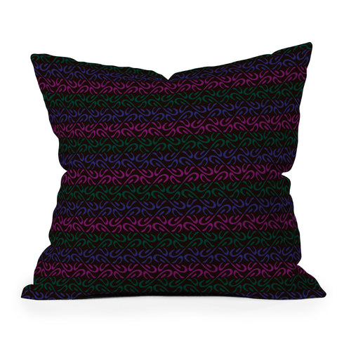 Wagner Campelo Organic Stripes 4 Throw Pillow