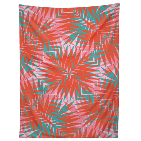 Wagner Campelo PALM GEO FLAMINGO Tapestry