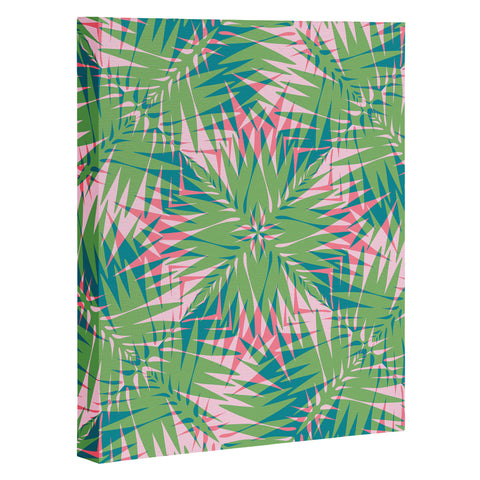Wagner Campelo PALM GEO LIME Art Canvas
