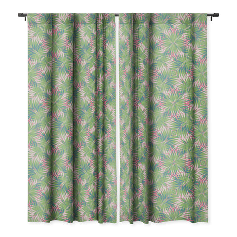 Wagner Campelo PALM GEO LIME Blackout Window Curtain