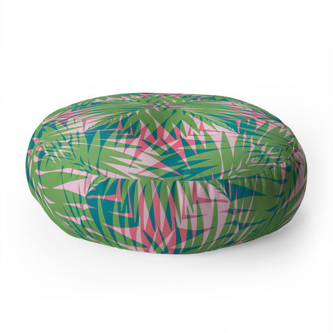 Wagner Campelo PALM GEO LIME Floor Pillow Round