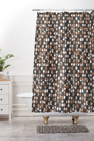 Wagner Campelo Rock Dots 4 Shower Curtain And Mat