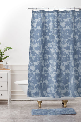 Wagner Campelo Sands in Blue Shower Curtain And Mat