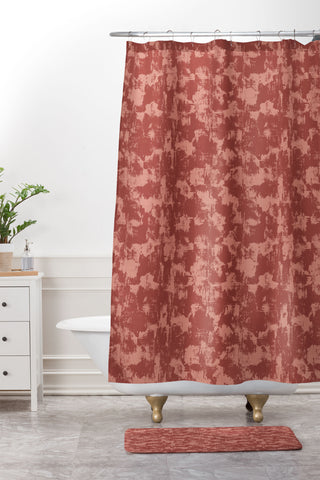 Wagner Campelo Sands in Red Shower Curtain And Mat