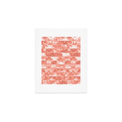 Wagner Campelo SHIBORI STRIPES ROSE Art Print