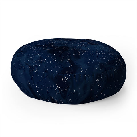 Wagner Campelo SIDEREAL NAVY Floor Pillow Round