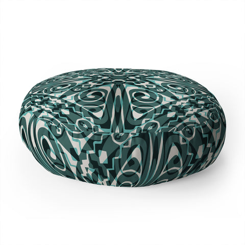Wagner Campelo TIZNIT Green Floor Pillow Round