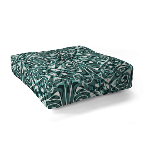 Wagner Campelo TIZNIT Green Floor Pillow Square