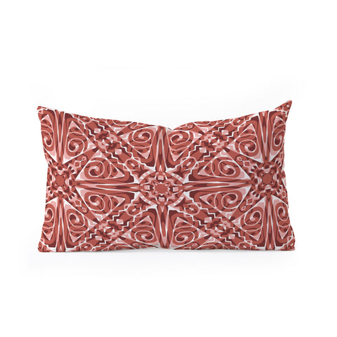 Wagner Campelo TIZNIT Red Oblong Throw Pillow