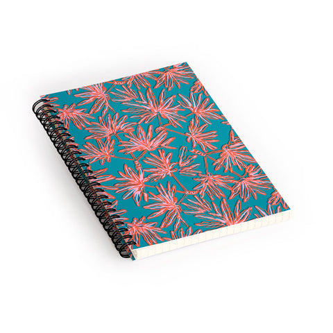 Wagner Campelo TROPIC PALMS BLUE Spiral Notebook