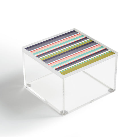 Wendy Kendall Multi Stripe Acrylic Box