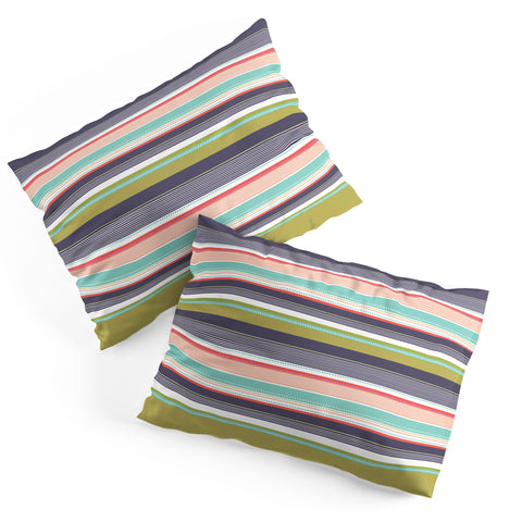 Wendy Kendall Multi Stripe Pillow Shams