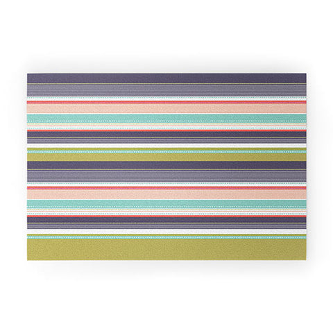 Wendy Kendall Multi Stripe Welcome Mat