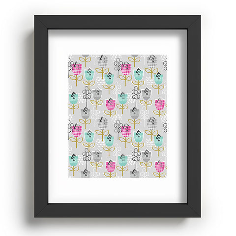 Wendy Kendall Petite Street Floral Recessed Framing Rectangle