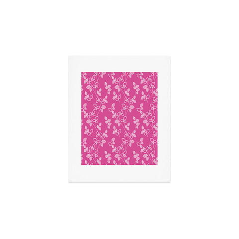Wendy Kendall Suki Leaf Pink Art Print