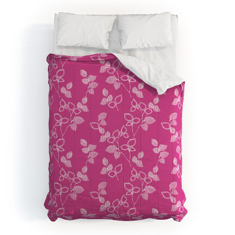 Wendy Kendall Suki Leaf Pink Comforter