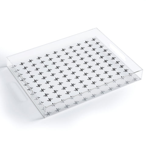 Wesley Bird Cross Out White Acrylic Tray
