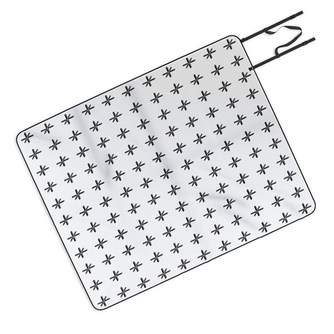 Wesley Bird Cross Out White Picnic Blanket
