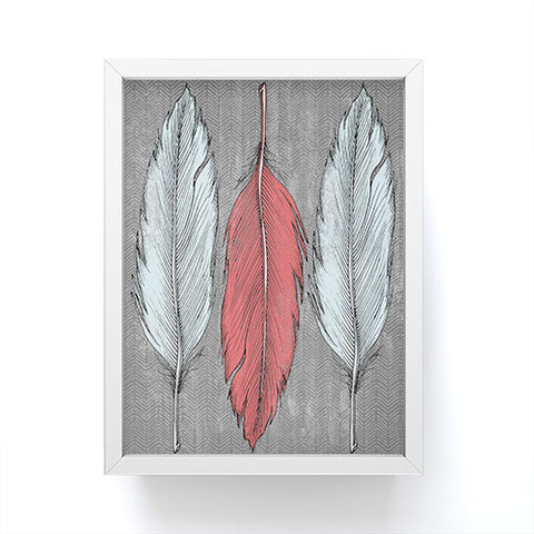 Wesley Bird Feathered Framed Mini Art Print