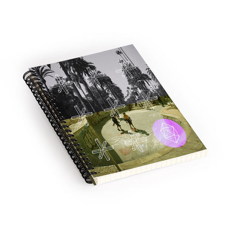 Wesley Bird Geo Skaters Spiral Notebook