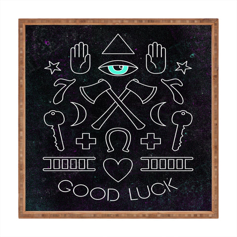 Wesley Bird Good Luck Square Tray